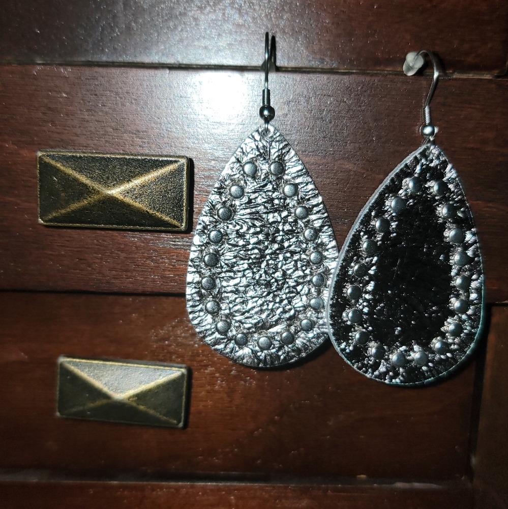 Silver earrings